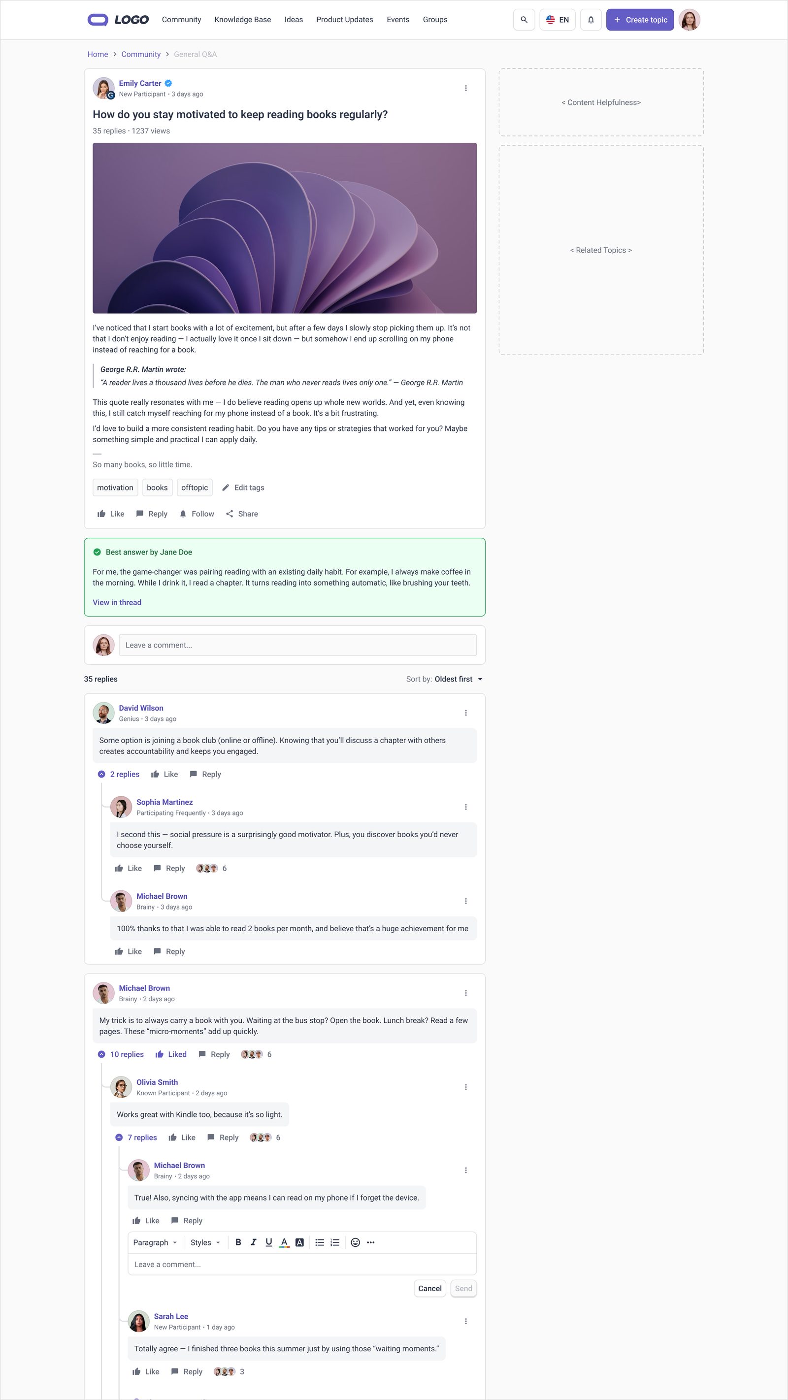 Thread Replies & Communities